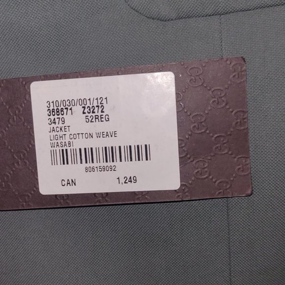 GUCCI OLIVE SPORT COAT - Picture 2 of 5